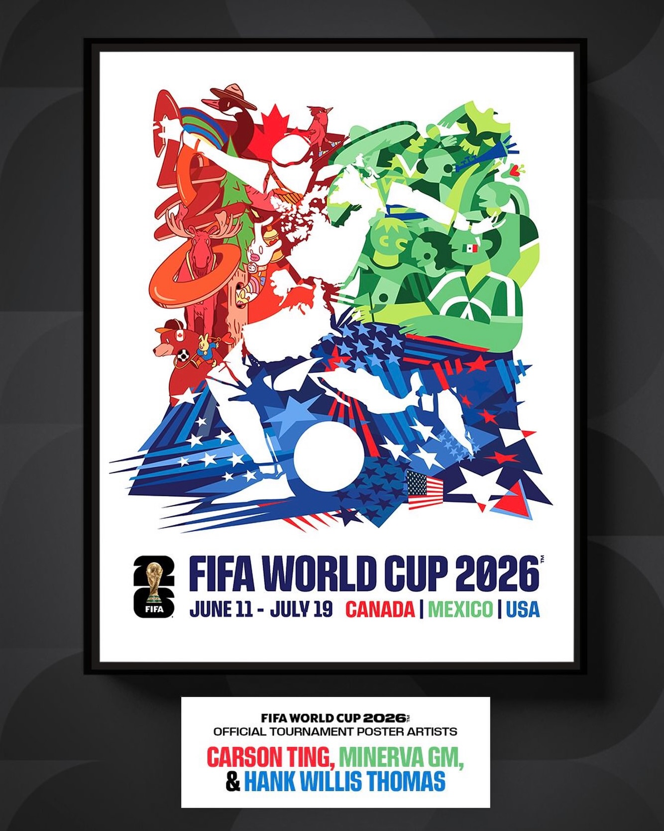 affiche officiel de la fifa 2026