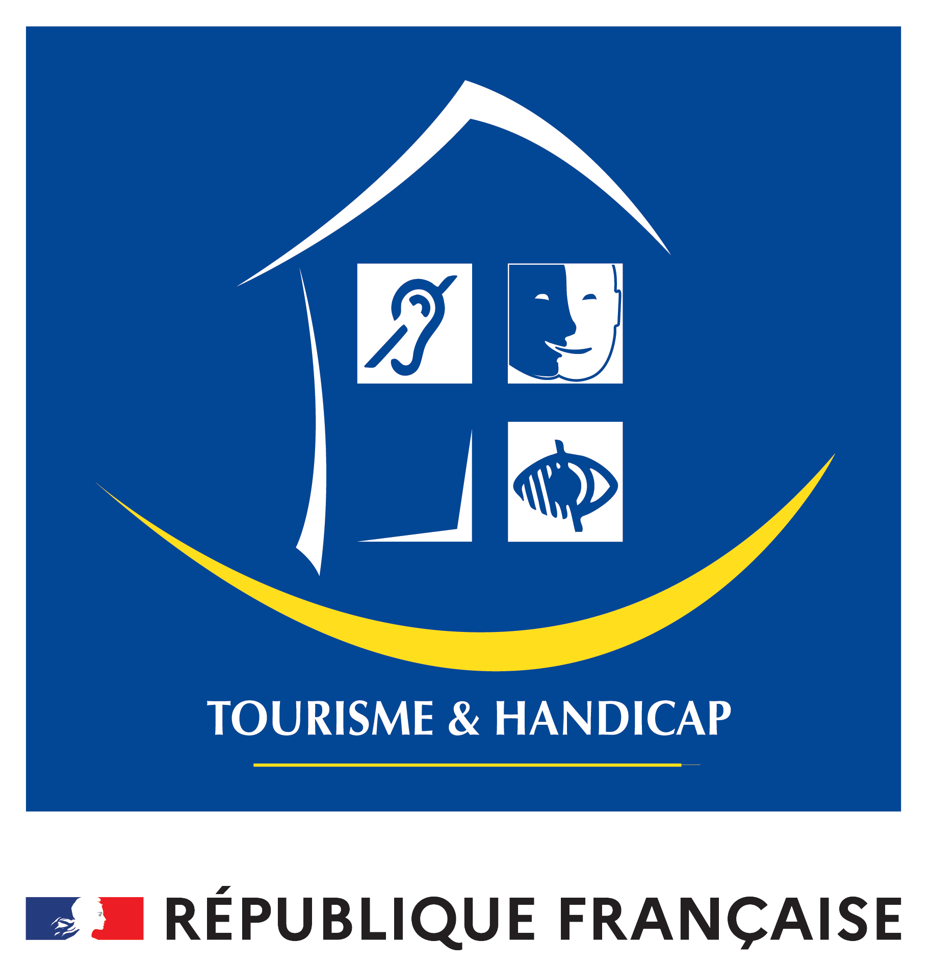 logo label tourisme&handicap 2026 laforetdeslandes